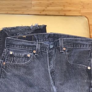 Black 501 jeans